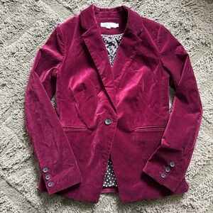 Boden Stretch Velvet Blazer